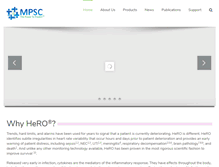 Tablet Screenshot of heroscore.com